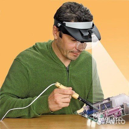 Лупа-козырек с подсветкой hobby and PRO