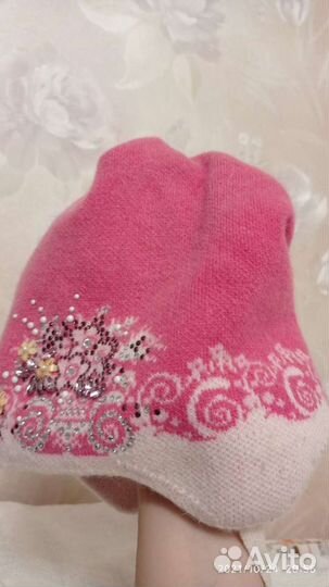 Шапка зимняя для девочки 52 54