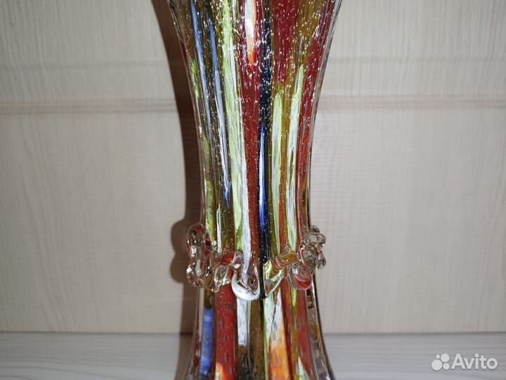 Ваза цветное стекло СССР