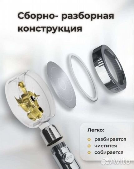 Турбо лейка для душа