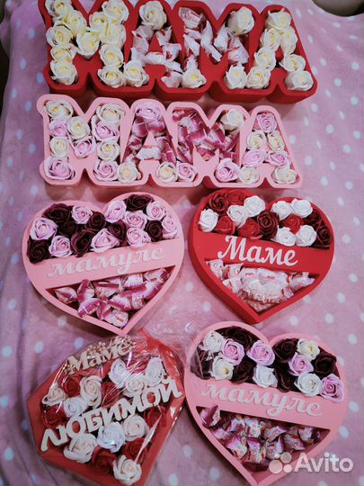 Мыльные розы в подарок маме