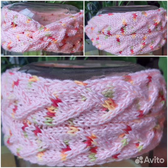 Повязки на голову вязаные женские