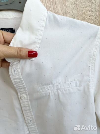 Рубашка мужская белая, р-р 138-143