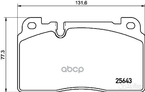 Колодки тормозные дисковые перед P85133 Brembo