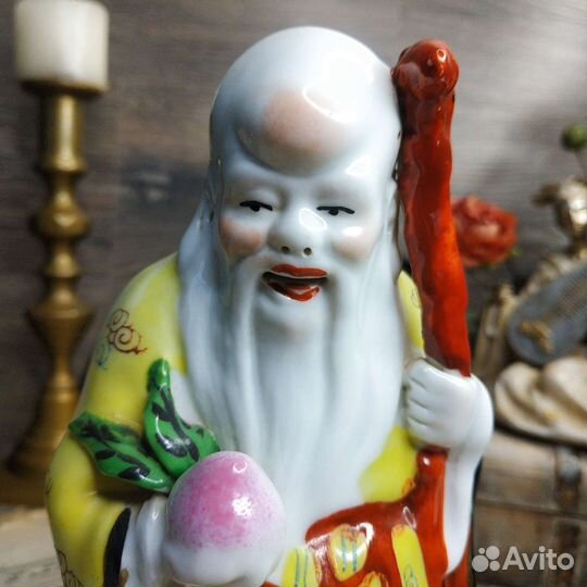 Антиквариат из Европы. Статуэтка китайский старец