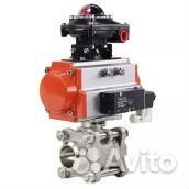 Кран шаровой DN.ru кшпп 316.200 3 Ду80 Ру63 под приварку, полнопроходной, нержавеющая сталь SS316, у