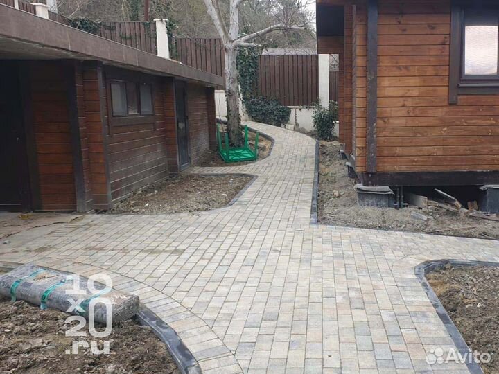 Тротуарная плитка, бордюры с работой под ключ