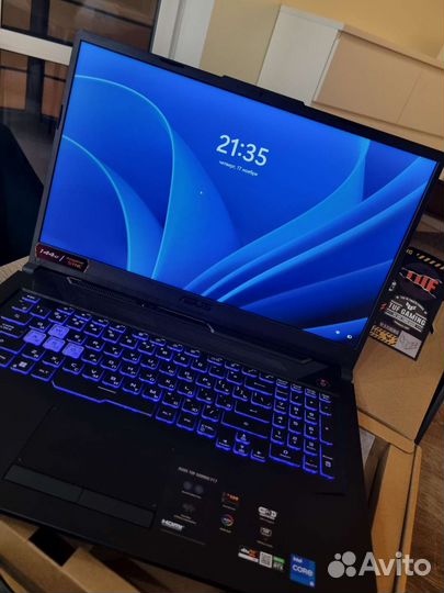 Ноутбук asus TUF Gaming F17 3050ti