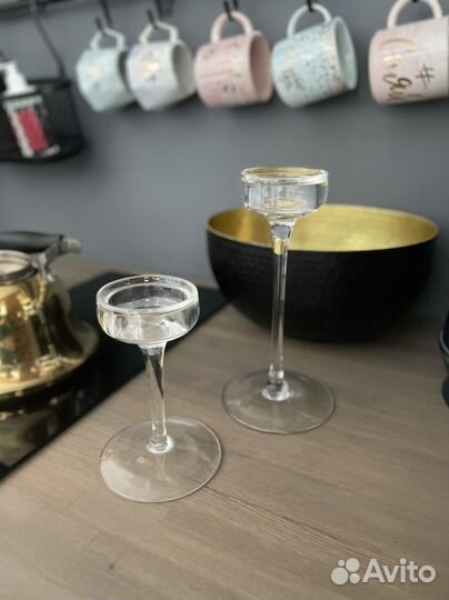 Подсвечник IKEA стекло