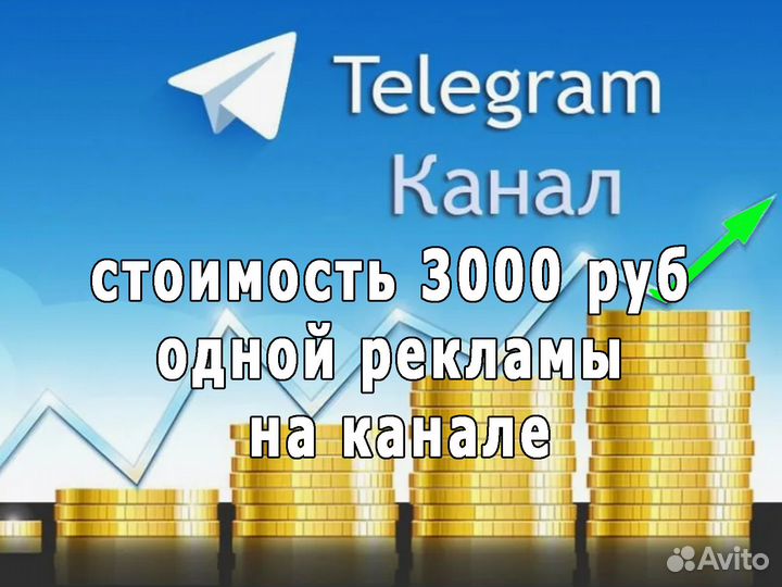 Продам прибыльный Телеграм канал с доходом 120 000