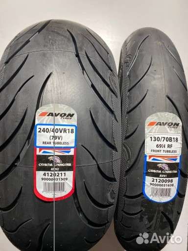 Мотошины 130 70 18 + 240 40 18 Avon Cobra Chrome
