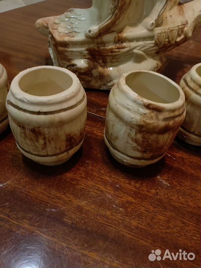 Сервис кораблик с рюмками