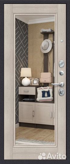 Входная металлическая дверь Порта 51П61 зеркало