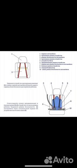 Детские бескаркасные автокресла 9 до 36 кг
