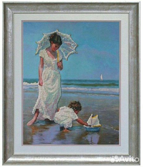 Картины Морской пейзаж Вышивка