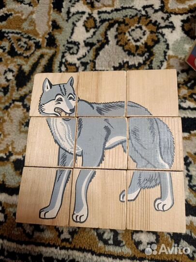 Кубики деревянные и констуктор