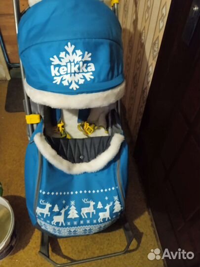 Детские сани с колесами