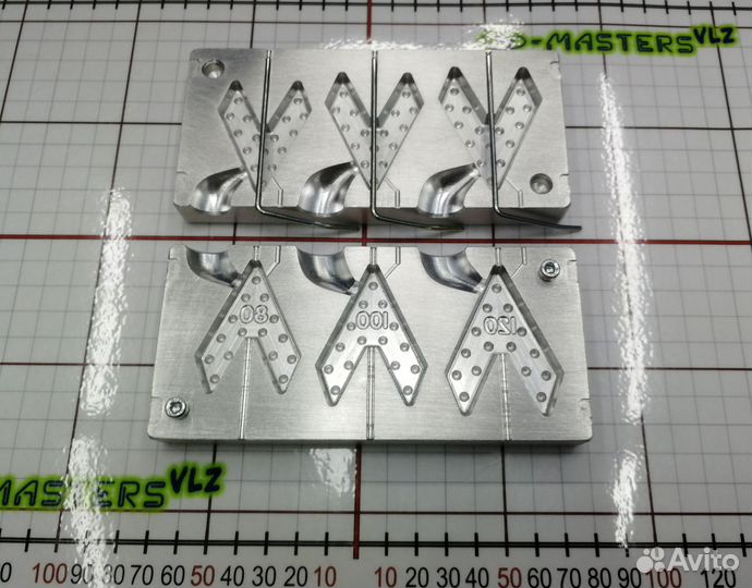 Форма для литья рыболовных грузил