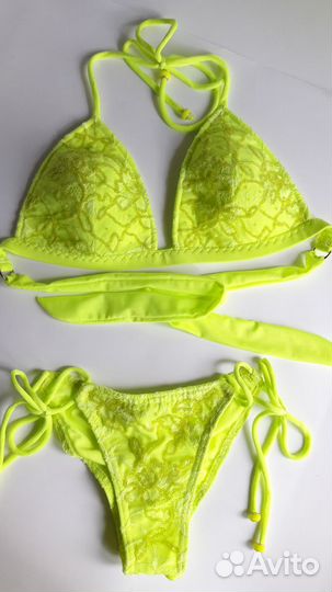 Купальник раздельный, расшитый бисером