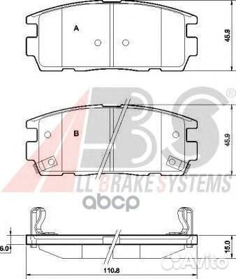 Колодки тормозные 37583 Abs