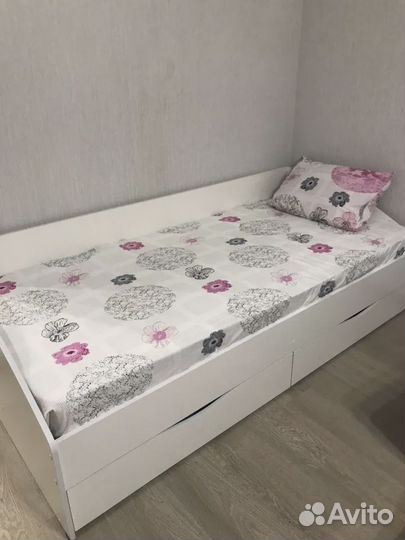 Кровать Мелисса с 2 ящиками и матрасом