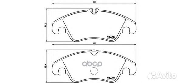 Колодки тормозные P85098 P85098 Brembo