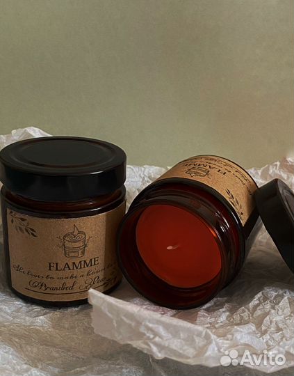 Ароматическая свеча/Аромат груша с бренди