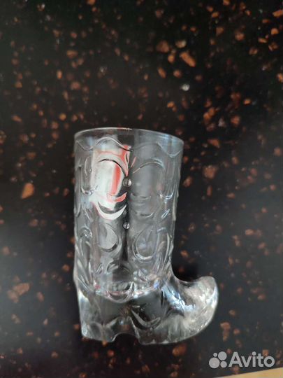 Хрустальные рюмки сапожки