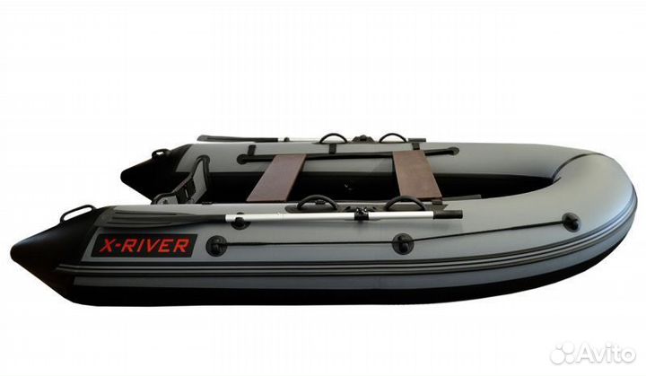 Лодка пвх X-River Grace 320 нднд темно-серая
