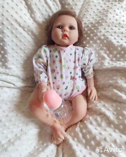 Кукла реборн, 55 см, бебиборн для девочки