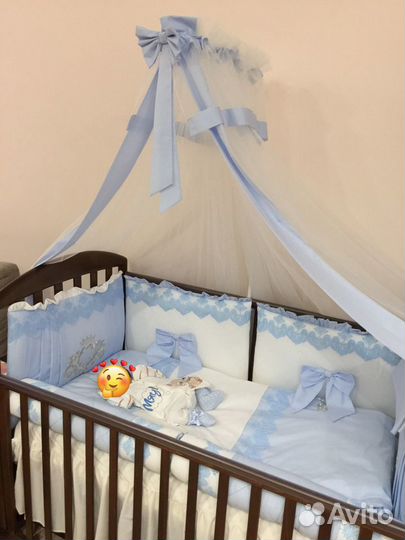 Комплект постельного белья в детскую кроватку