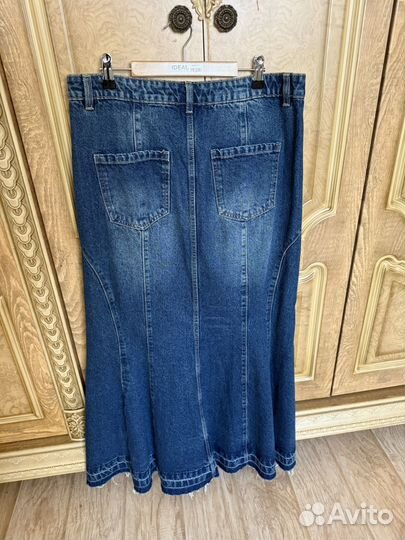 Юбка джинс макси