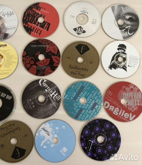 Коллекция CD дисков с вечеринок