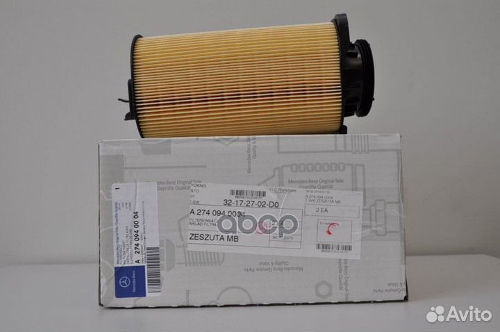 Фильтр воздушный mercedes C-class W204 12-14/E