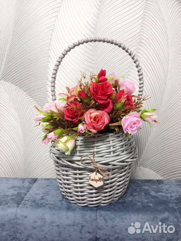 Кашпо из ротанга