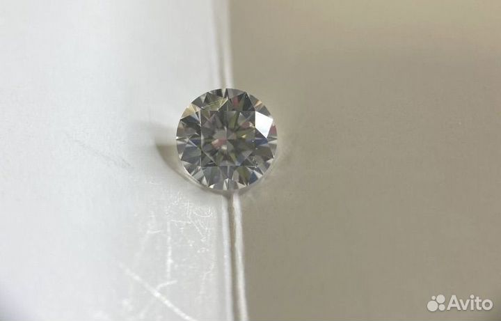 Природный бриллиант в огранке круг весом 0.80 ct