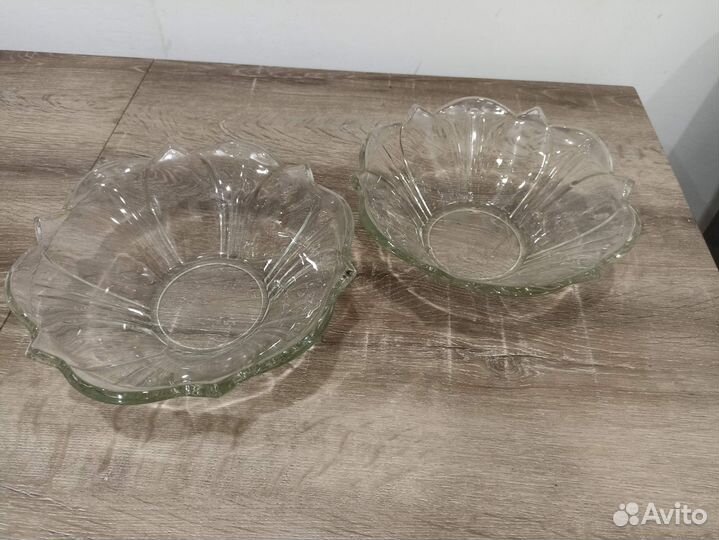 Салатник стекло СССР Дятьковский хрустальный завод