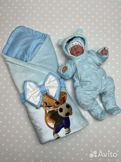 Комплект на выписку из роддома 6 предм Весна/Осень