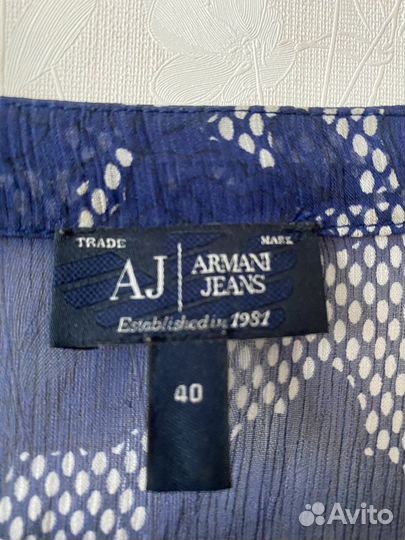 Блузка шелковая Armani Jeans