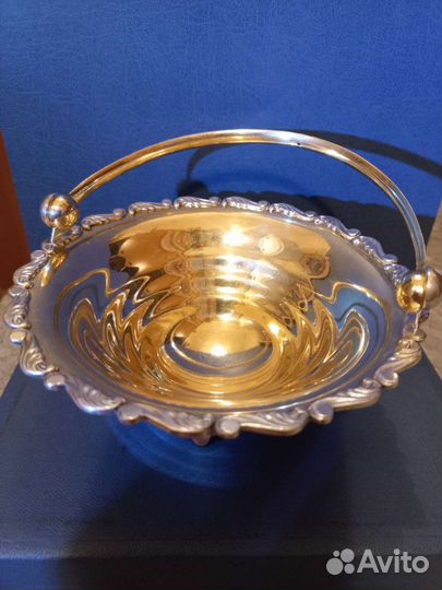 Серебряная ваза, конфетница, вареньица 875-й пробы