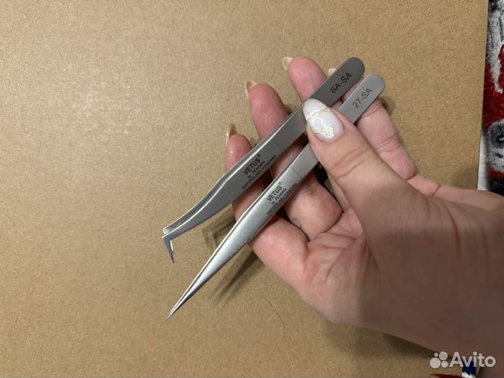 Пинцет для наращивания ресниц