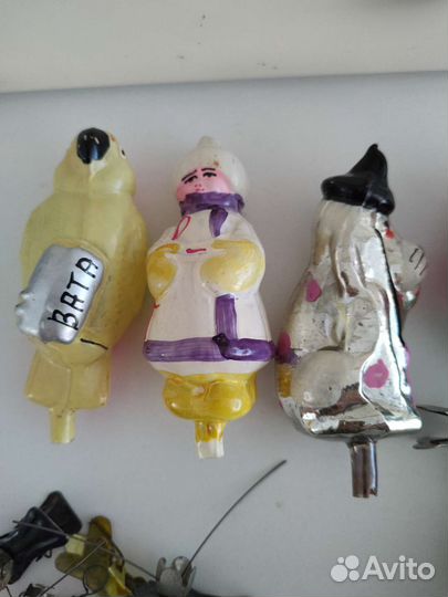 Елочные игрушки СССР на прищепке