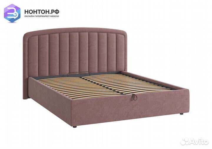 Кровать Сиена 2 1.8 м светло-коричневая