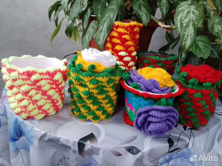 Ваза вязанная