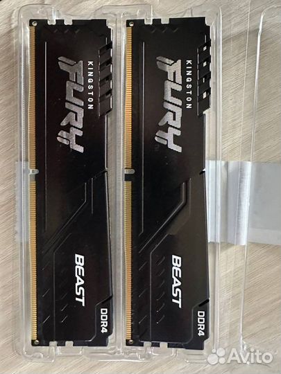 Kingston Fury Beast DDR4 3200 мгц 16гб (2x8 гб)