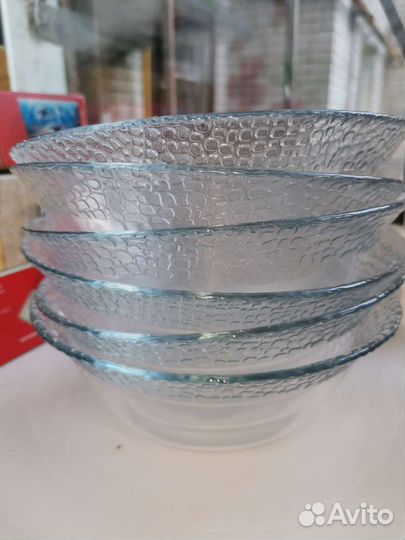 Набор салатников 6 шт стекло