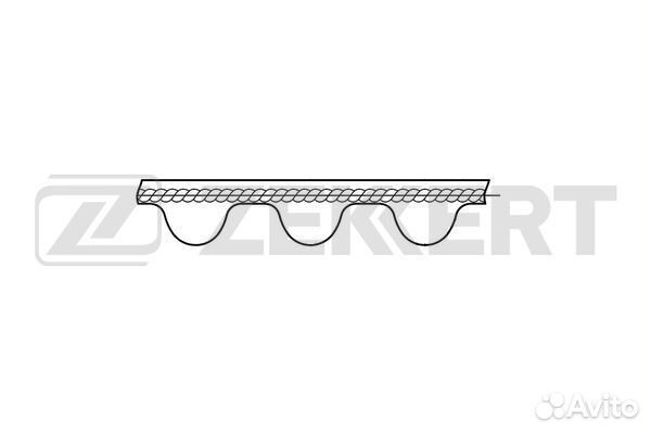 Ремень грм Zekkert ZR1031 (123x27) / Nissan Qashqa