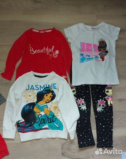 Вещи пакетом на девочку 104 110