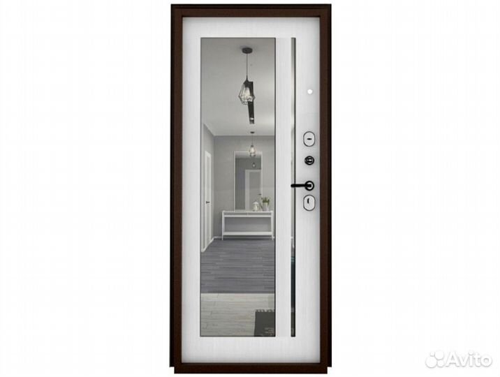 Дверь с биометрическим замком и терморазрывом