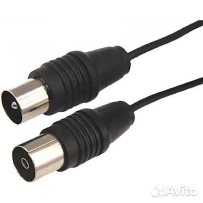 Вч кабель, тв гнездо - тв штекер